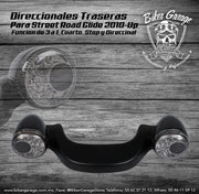 Barra de Direccionales Traseras para Touring Color Negro Mate