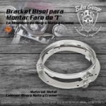 Soporte para Faro de 7'' Terminado Cromo