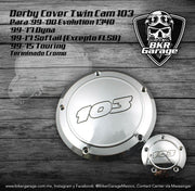 Cover Derby Kit Twin Cam 103 Terminado Cromo para Dyna, Softail y Touring