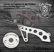 Kit de Cover de Polea para Sportster 2004-2020 Terminado Cromo