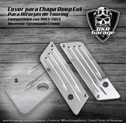 Cover para Chapa de Alforja Modelo Deep Cut Terminado Cromo