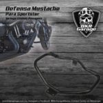 Defensa Mustache para Sportster 2004-Up Color Negro