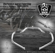 Defensa Mustache para Touring 2009-2023 Terminado Cromo