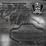 Defensa Mustache para Touring 2009-2023 Terminado Negro Semisatinado