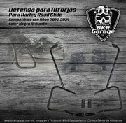 Defensa para Alforja de Harley Touring 2014-2021 Color Negro Brillante