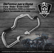 Defensa Mustache para Dyna 2006-Up Terminado Cromo