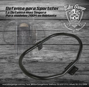 Defensa Round Color Negro para Sportster 2004-Up