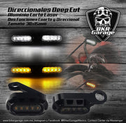 Direccionales Deep Cut Terminado Negro Brillante