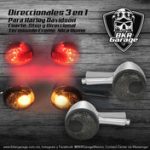 Direccionales Deuce Terminado Cromo Mica Humo 3 en 1