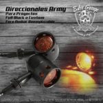 Direccionales Black Army Foco Ambar