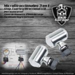 Direccionales Micro Led 3 a 1 Terminado Cromo