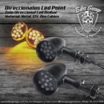 Direccionales Led Point Color Negro Mate