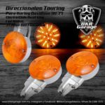 Direccionales Cromo Led para Touring Street Glide Road King