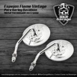 Espejos Flame Vintage Terminado Cromo