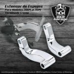 Extensores de Espejos color Cromo