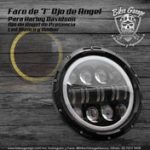 Faro Central Ojo de Angel Halo de 7'' Modelo Color Negro