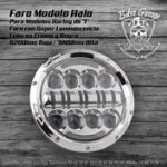 Faro Central Halo de 7'' Terminado en Cromo