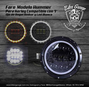 Faro Modelo Hummer para Harley Compatible con Modelos 7''
