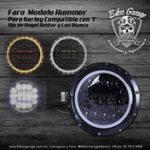 Faro Modelo Hummer para Harley Compatible con Modelos 7''