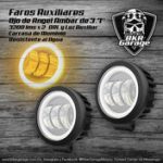Faros Auxiliares de 3.7'' Ojo de Angel Led Ambar