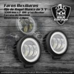 Faros Auxiliares de 3.5'' Ojo de Angel Led Blanco