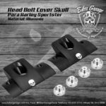 Covers de Motor Skull para Sportster Color Negro