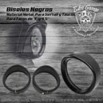 Kit de Covers Biseles para Faros de 7'' Color Negro