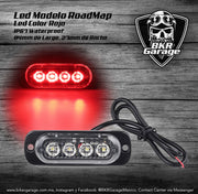 Led Rojo Modelo RoadMap para Stop y/o Direccionales