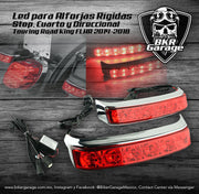 Stop Direccionales Led para Alforjas Rigidas Terminado Cromo