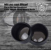 Mica para Direccional Deuce Color Humo Bisel Negro MATE (cada una)