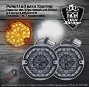 Panel de Led Direccionales Blitz para Touring 1157 Cuarto Blanco Direccional Ambar