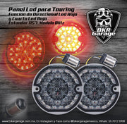 Panel de Led Direccionales Blitz para Touring 1157 Cuarto Rojo Direccional Rojo