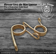 Resortes de Mariposa para Asiento Solo Seat Color Dorado