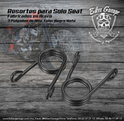 Resortes de Mariposa para Asiento Solo Seat Color Negro
