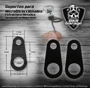Soportes para Micro Direccionales Color Negro Mate
