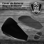 Cover de Bateria para Sportster 2004-2013 Color Negro Brillante