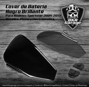 Cover de Bateria para Sportster 2004-2013 Color Negro Brillante