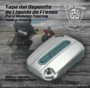 Tapa de Deposito de Liquido de Frenos para Touring Terminado Cromo