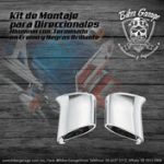 Soportes CORTOS para Direccionales Deuce Terminado CROMO